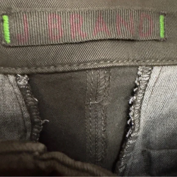 J Brand Olive Green Cargo Pants Zipper Ankle Slim Fit Size 27 - Picture 4 of 9